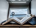 Cabin details: The owner can relax in the chaise longue