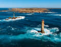 Leuchttürme rings um die Ile d'Ouessant trotzen der See und weisen den Weg durch die zahllosen Untiefen