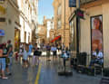 Street musicians in the historic centre of Montpellier