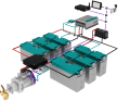 With a lithium-ion battery bank from Mastervolt, a range of up to four hours of cruising is achieved.