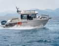 With its 250 hp outboard engine, the Merry Fisher is safe and agile on the move