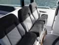 The deck area is a highlight: three adjustable seats for personalised driving pleasure