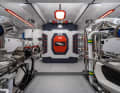 The engine room is very tidy