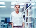 Enrico Gobbi: The Italian designer stands calmly at the entrance to his studio