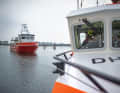 Schleppübung im Hafen Olpenitz: Wie verhält sich ein 110 Tonnen schwerer Stahlverdränger am Haken?