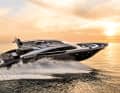 Jumping power: The shipyard interprets its AB 100 as a feline predator. The AB designers chose dangerous-looking metallic grey tones for the fur, i.e. the hull and superstructure