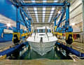 Test pool with sprinkler system