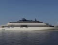 Sinot Yacht Architecture & Design designed the 183-metre yacht liner "Amangati", which can accommodate up to 100 guests.