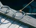 There are various mooring options on the jetty, such as the rings in the photo.