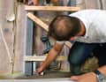 The new composite panels for the engine foundation are 40 per cent lighter than plywood and do not absorb moisture