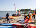 Hands-on activities on the beach also attracted newcomers