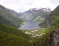Postkartenpanorama: der Geirangerfjord.