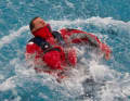 Automatic lifejackets in the test.