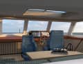 The driving position and saloon are kept simple and functional