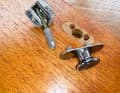 Step 2 - Fittings: The first step after dismantling the doors is to carefully remove all fittings such as the hinges or door handles