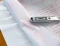 Step 5 - Cutting to size: Once the adhesive film has been cut to size using scissors or a cutter knife, only expose a few centimetres of the adhesive surface to begin with