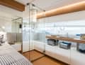 ... the shower cubicle is made of glass