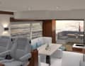 The driver's cab and lounge can be customised as far as possible