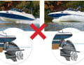 Wrong trim: too high (l.) and too low (r.)