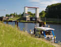 Waiting for the next collective lock for pleasure craft: Lehnitz lock on the Havel-Oder waterway