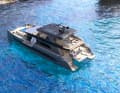 The 30.5 metre long Kevlar catamaran. It is to be built in Turkey