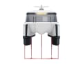 Bow view: The wings receive up to 100 steering impulses per second to stabilise the boat