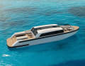 The boat can be entered safely from aft, midships and from the bow.