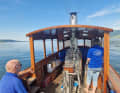 Ralph und Isabelle Sahli unterwegs mit ihrer "Isle of Jura" auf dem Bielersee