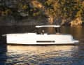 The stepped hull of the De Antonio is characterised by a deep V-frame.
