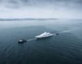 A towing unit brought the 120 metre project