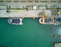 The twelve metre wide "Alia" is about to dock in the harbour basin.