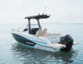 The T-top with the holder for the fishing rods