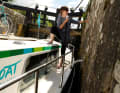 Mit der Charterboot von Locaboat unterwegs auf dem Royal Canal.