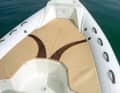 The seats can be converted into a reclining surface