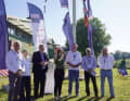 "Angetuuutet": Official opening of the Hamburg Yacht Festival on Friday, 8 September 2023, 10 a.m., by Magdalena Finke, State Secretary in the Schleswig-Holstein Ministry of the Interior, Municipal Affairs, Housing and Sport (centre). To her right is festival director Heiko Zimmermann, founder and managing partner of the event agency Yachtfestival365 GmbH