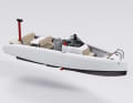 Transport: Once the foils are up, the boat can be transported on a trailer
