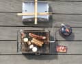 The grill grate gets very hot, the heat is well distributed
