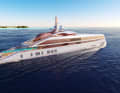 One of the highlights on board is a 20 metre long pool. The owner is a keen swimmer.