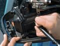 ... forgery-proof codes on boat engines using an engraving pen, ...