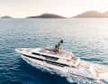 On course: "Seven Sins" is travelling at a maximum of 17 knots. At eleven knots, there is enough fuel for 4000 nautical miles non-stop