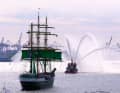 The crowning finale of every harbour birthday is the departure parade on Sunday afternoon