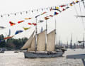 Traditional sailing boats also take part in the parades.