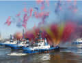 Tugboat ballet at the last harbour birthday.