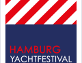 Striking logo with red and white diagonal stripes. It is borrowed - in a modified form - from the flag alphabet, where it stands for the letter Y (pronounced Yankee). Here, of course, it means yacht or yacht festival