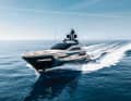 Sporty appearance: British designers Ben Harrison and Peder Eidsgaard were inspired by an F16 fighter jet when designing the exterior of the 51-metre semi-glider