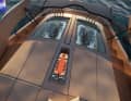 If you like, you can watch the engine at work on deck.