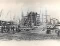 The old shipyard site in Darsena, near Viareggio. A new building was constructed here in the 1980s.