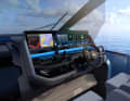 The steering position looks futuristic in the rendering.