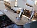At the touch of a button: a flap opens to ...