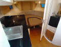 The wet room to starboard is fully equipped